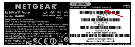 router serial number